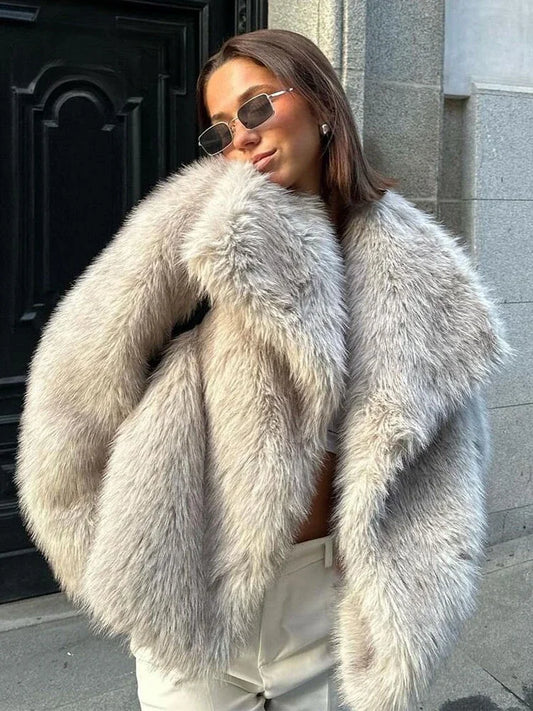 SOFT FUR COAT