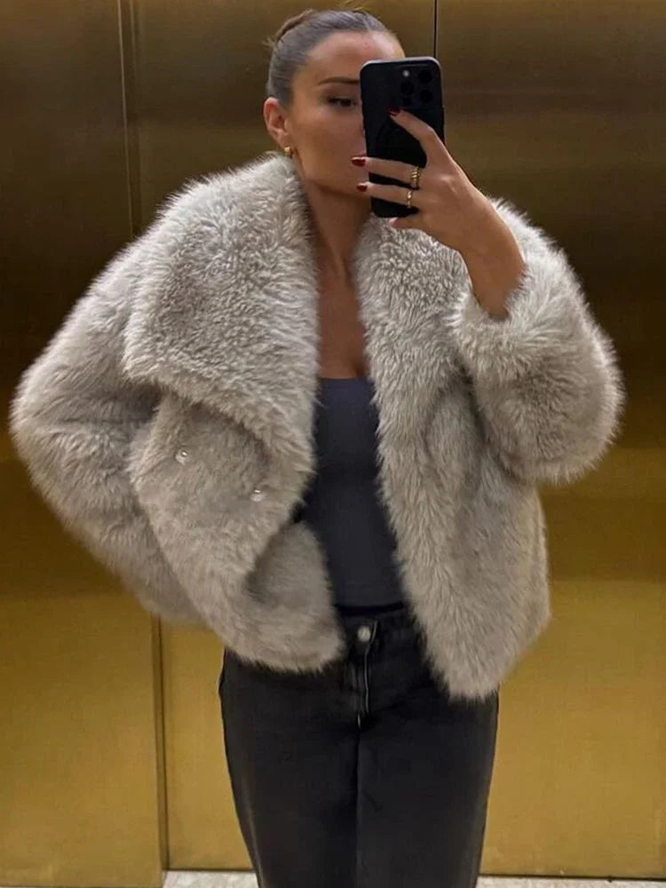 SOFT FUR COAT